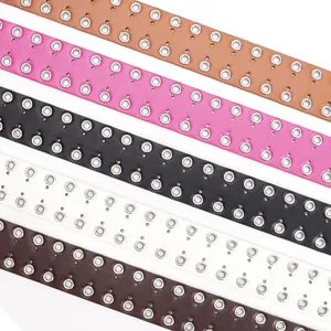 Cinture punk con doppi occhielli per donna in vari colori per uno stile streetwear