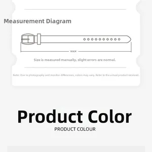 Size guide showing a 103cm Western style embossed belt measurement and dimensions details