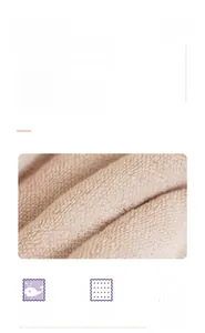 Detailed macro view of plush cotton towel with exquisite dobby border and neat loops