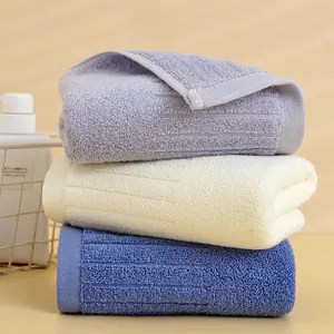 Asciugamano Viso in Puro Cotone Assorbente Spesso Per Bagno Uso Quotidiano Casa a Strisce Morbido Traspirante Delicato Sulla Pelle