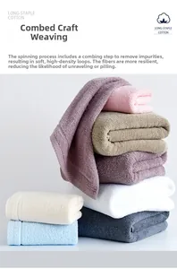 Detailed stack of premium long-staple combed cotton towels in diverse pastel colors