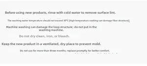 Care guide for cotton towels including washing tips and replacement cycles instructions