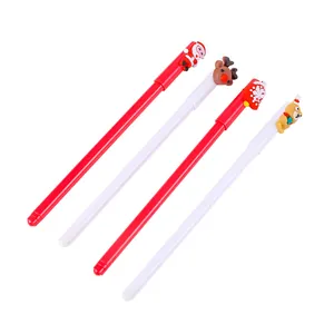 Lot de stylos à gel rétractables de Noël avec décorations de Père Noël et renne
