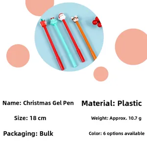 Spécifications de stylos gel Noël 18cm avec embouts renne et sapin créatifs