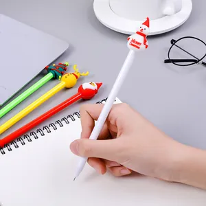 Set di penne gel natalizie con renne e alberi di Natale per la scuola