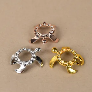 Mini Turtle Metal Sphere Stand For Crystal Ball Alloy Rhinestone Inlaid Animal Shape Display Base Gold Silver Rose Gold Holder