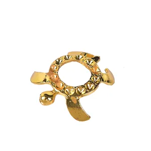 Golden turtle crystal ball stand with sparkling rhinestones for home decoration
