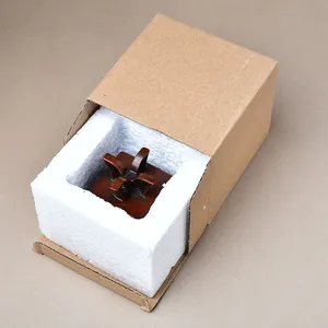 Vintage resin tripod base for crystal balls in protective foam and cardboard box