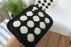 Presina resistente al calore stile giapponese con motivo a gatto per cucina