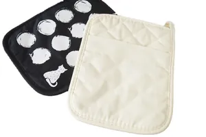 Guanti da forno e presine resistenti al calore in stile giapponese con motivo gatto