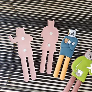 Japanische Cartoon-Katzen-Kühlschrankmagnete mit langen Beinen und starken Magneten