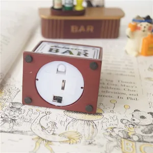 Miniature Relaxing BAR light box with non-slip base and power switch for desktop decor