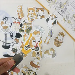 Autocollants de chat mignons et imperméables pour ordinateur et loisirs créatifs DIY