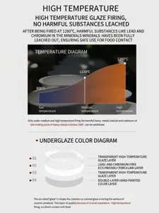 Detail van de 1280°C glazuurlaag en de loodvrije keramische materiaalstructuur