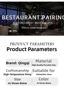 Detailed spec view of high-temperature ceramic dish for dishwasher and oven use