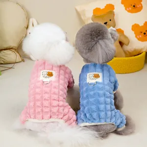 Mono acolchado de felpa para gatos y perros pequeños con anillo en D para correa