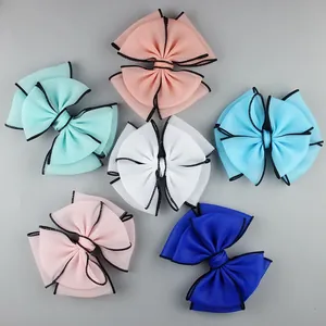 Large Gauze Bowknot Accessory Handmade Chiffon Bow For DIY Hair Accessories Beach Shoe Flower Clothing Decoration Supplies