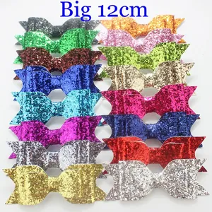 Μεγάλα γκλίτερ φιόγκοι 12cm σε 16 χρώματα για DIY αξεσουάρ μαλλιών και διακόσμηση ρούχων