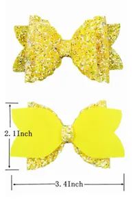 Lazo brillante dorado de 3,4 pulgadas doble capa ondulada para accesorios de pelo