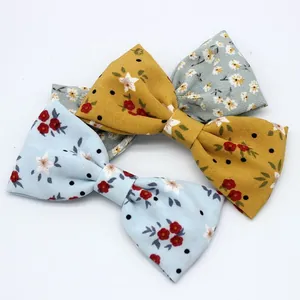 Accessoire DIY Nœud Floral En Chiffon Pastoral Pour Barrettes Vêtements Chapeaux Décoration Fait À La Main Motif Fleur Douce