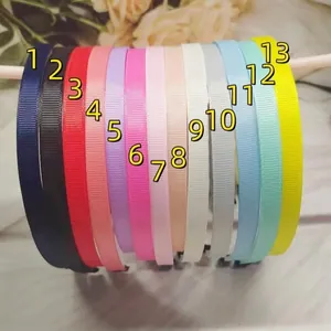 Στέκα Τυλιγμένη Με Κορδέλα Grosgrain Με Αντιολισθητικά Δόντια Πλαστικό Αξεσουάρ Μαλλιών για Γυναίκες Κορίτσια Μονόχρωμο