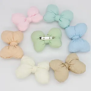 Meisjes Gewatteerde Vlinder Broche Gevoerde Stof Veiligheidsspeld Decoratie Voor Kleding Hoed Tas Kleurrijke Mode Accessoire