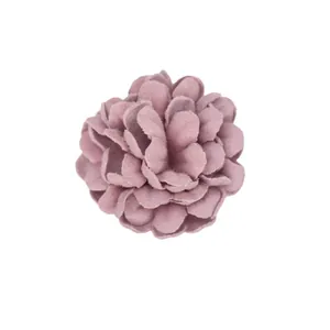Künstliche Ball-Chrysantheme aus Stoff in Altrosa für DIY-Haarschmuck und Basteln