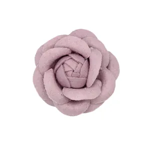 Altrosa Kamelienblüte aus Stoff für DIY Kleidung und Hutdekorationen Zubehör