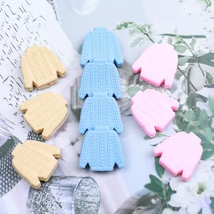 Perline in silicone a forma di maglione con trama a maglia per catenelle e gioielli fai da te