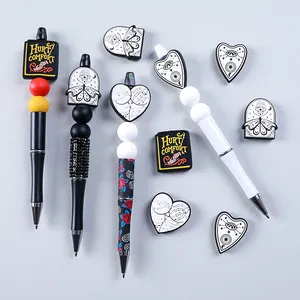 Set de bolígrafos góticos con cuentas Hurt Comfort y dijes de ojo que todo lo ve