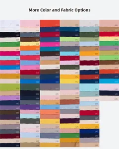 Detailed fabric color chart showing 146 vibrant options for drawstring cotton bags