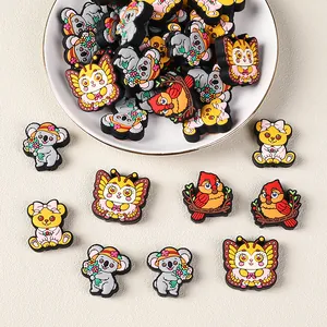 Cute silicone cardinal and koala charms set for kids handmade jewelry and footwear decor