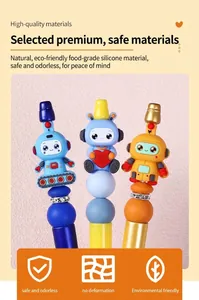 Cuentas de robot de silicona alimentaria con alta dureza y material resistente al hervor