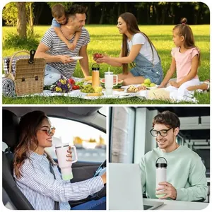 Insulated stainless steel glitter cups with silicone boots for car and outdoor use