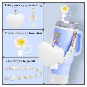 Kit d'accessoires Stanley avec 26 lettres pour gobelets 30oz 40oz avec breloque florale