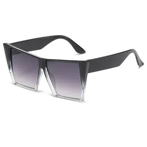 Oversized Square Sunglasses For Women Plastic Frame UV400 Protection Gradient PC Lens Futuristic Retro Trendy Eyewear