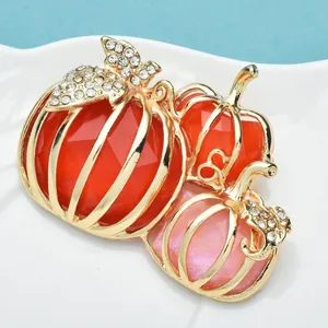 Vintage Spider Brooch Alloy Colorful Rhinestone Large Insect Pin For Women Suit Accessories Gothic Style Jewelry