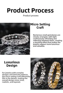 Detailed macro of S925 silver moissanite ring showing fine micro-setting craftsmanship