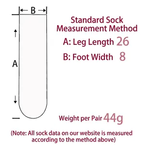 Sizing guide for coral fleece socks showing leg length 26cm and width 8cm