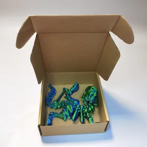 Detailed macro of 3D printed dinosaur skull skeleton in a gradient blue-green finish