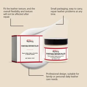 Professional 60g leather filler cream for car seats and sofa scratch repair