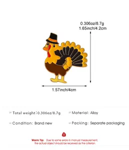 Spécifications détaillées de taille et de poids pour cette broche dinde de Thanksgiving.
