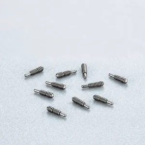 F136 titanium alloy internally threaded replacement screws for body piercing jewelry