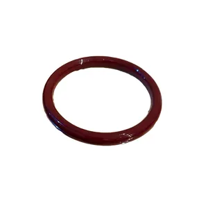 Bracelet jonc élégant en calcédoine brun rougeâtre foncé avec finition brillante