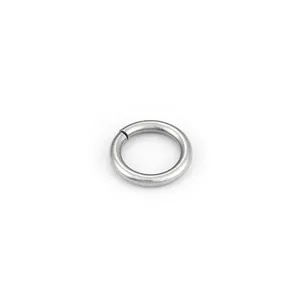 Silver stainless steel open jump ring connector for DIY earring and jewelry making