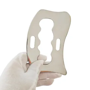 Professional 304 stainless steel heart-shaped gua sha tool for muscle massage and therapy