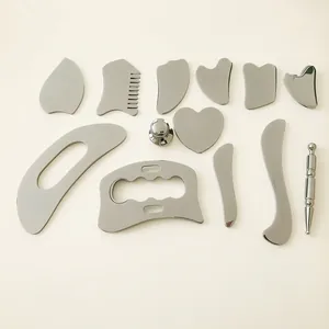 Stainless Steel Gua Sha Scraping Massage Tool IASTM Muscle Recovery Physical Therapy Ergonomic Body Care