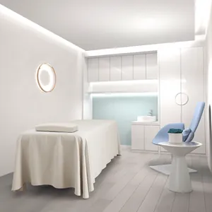 Beauty Salon Bed Cover Massage Table Sheet With Face Breath Hole Solid Color Polyester Fabric For SPA Therapy Professional