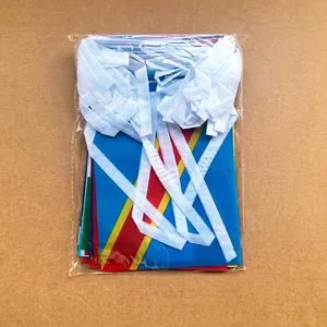 2026 World Cup 48-nation bunting flags in packaging for fan celebration and party decor