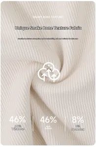 Macro texture of soft snake bone knit fabric in 46% Rayon 46% Cotton and 8% Spandex